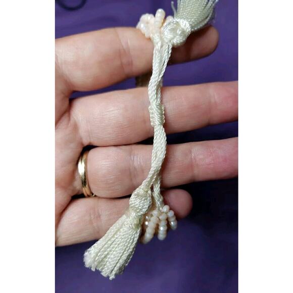 Light Pink Iridescent & Multicolor Evil Eye Multistrand Bead Bracelet Adjustable - Picture 5 of 8